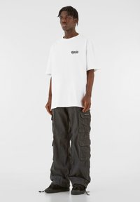 MJ Gonzales HEAVY OVERSIZED - FROSTED WINGS - Camiseta estampada - white