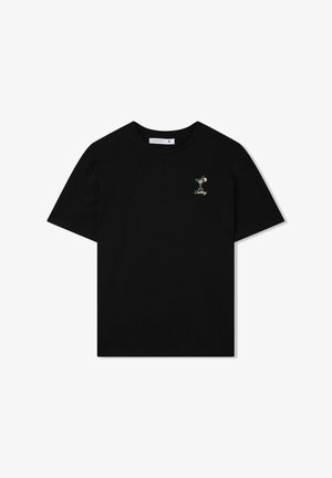 Terranova, P.LLO AMPIA RICAMO LUREX LATERALE - T-shirt con stampa - nero