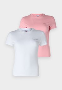 LINEAR TEE 2 PACK - Základné tričko - ballet/white