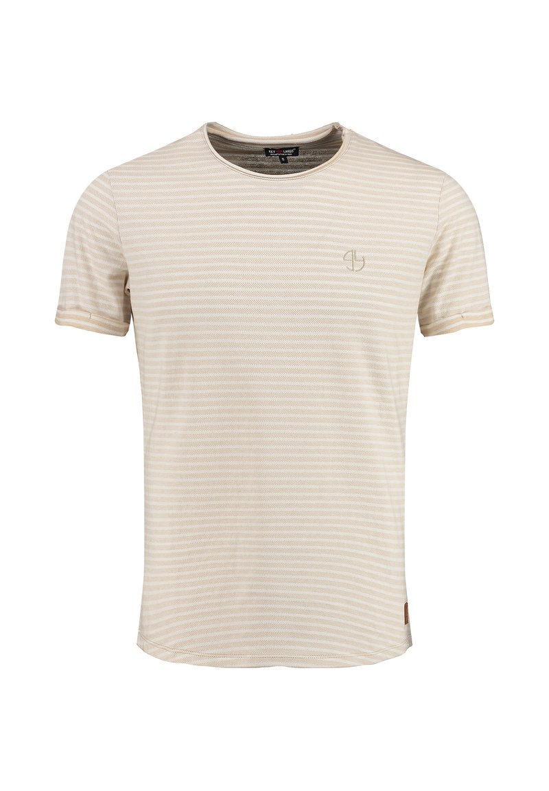 Key Largo Key Largo MT ARROW ROUND - Print T-shirt - beige