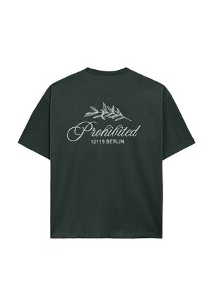 PROHIBITED, PB LEAF TEE - T-Shirt print - green