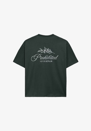 PROHIBITED, PB LEAF TEE - T-shirt con stampa - green