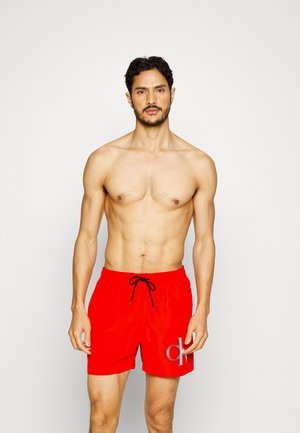 Calvin Klein Swimwear MEDIUM DRAWSTRING-GRAPHIC - Shorts da mare - cajun red