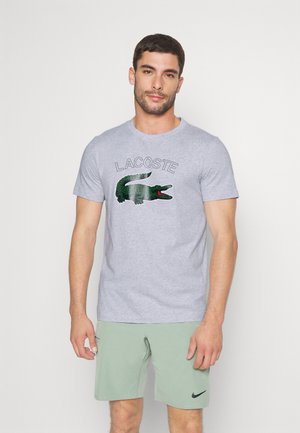 LOGO CROC - T-shirt con stampa - silver chine