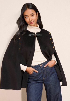 REGULAR FIT - MLITARY PONCHO - Cape - black