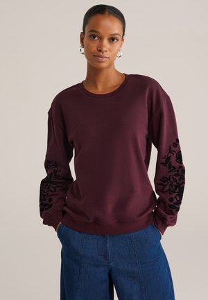 WE Fashion Sweater - aubergine