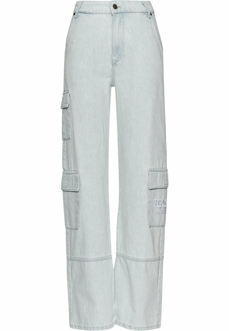 Karl Kani Flared Jeans gebleekt denim/bleached denim Karl Kani Flared Jeans gebleekt denim/bleached denim