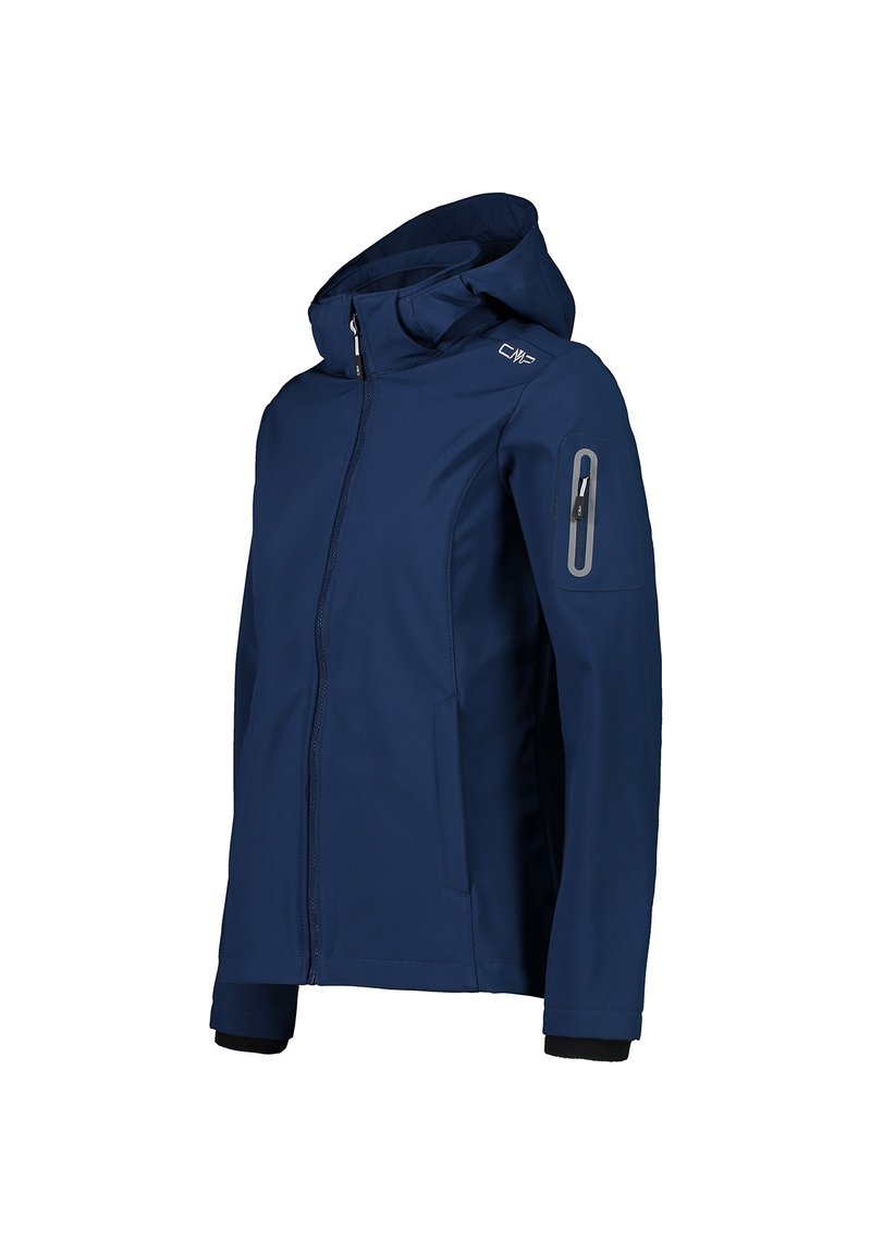 Damen Sportbekleidung | CMP WOMAN JACKET ZIP HOOD Softshelljacke blue/blau - DD76231 Damen Sportbekleidung | CMP WOMAN JACKET ZIP HOOD Softshelljacke blue/blau - DD76231