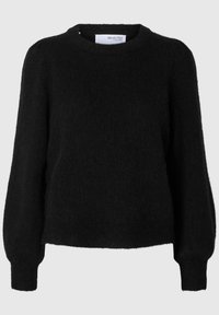 SLFLULU O-NECK NOOS - Strikkegenser - black