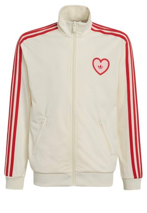 FIREBIRD TRACK TOP HEART - Giacca sportiva - cream white   better scarlet