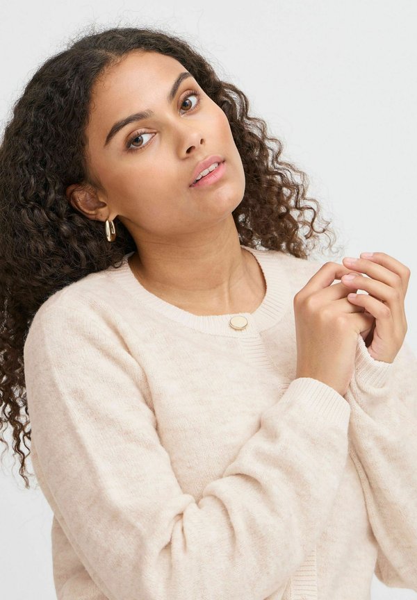 FRELVIRA - Cardigan - limestone melange3