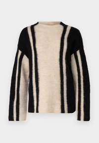 SLFLULU VERTICAL HIGH NECK - Džemperis - birch/black