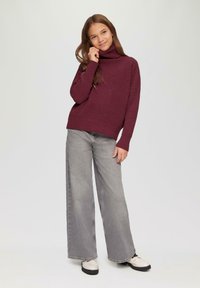 s.Oliver ROLLKRAGEN  - Strickpullover - bordeaux