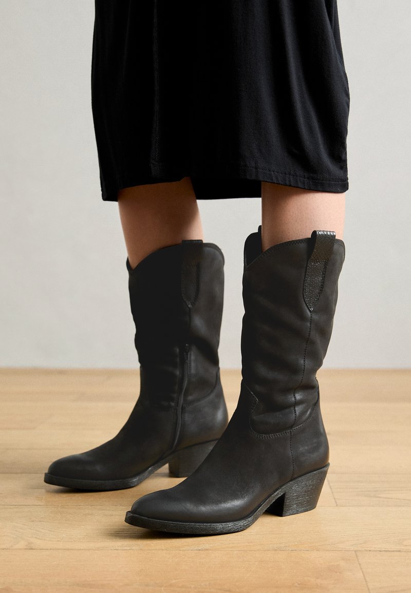 Tamaris Cowboy/Biker boots - black/black - Zalando