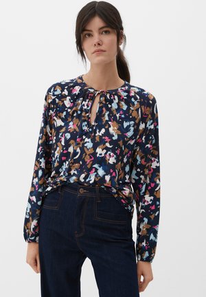 MIT BINDEBAND - Bluse - navy