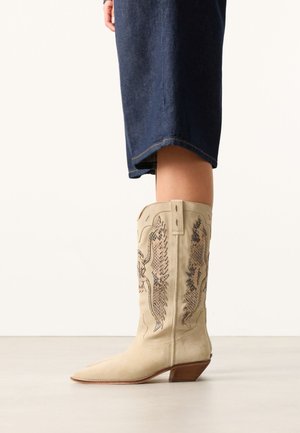 sacha, Bottes de cowboy / motard - beige