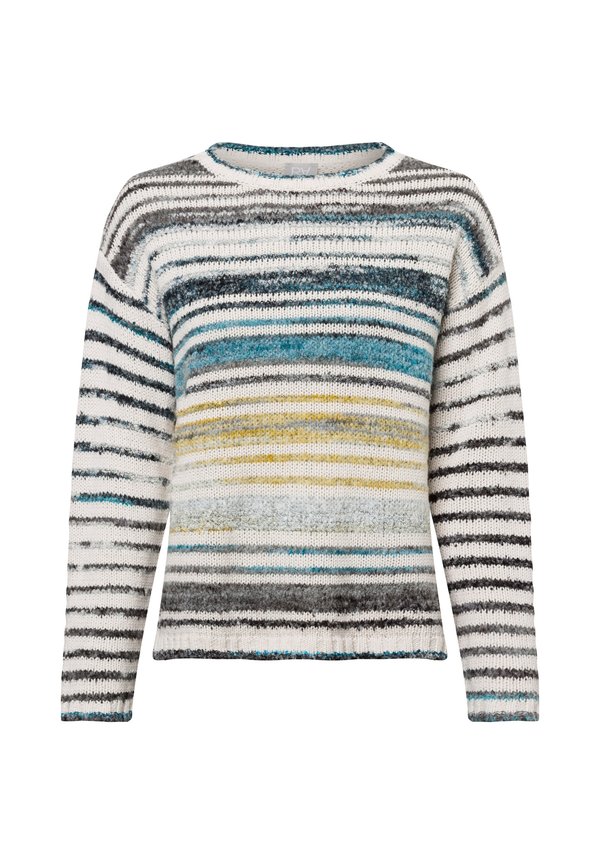 Strickpullover - beige blau