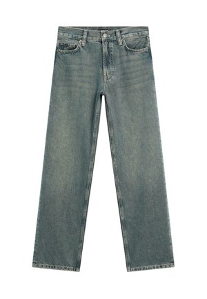 HIGH-WAIST - Jeans Straight Leg - blue denim