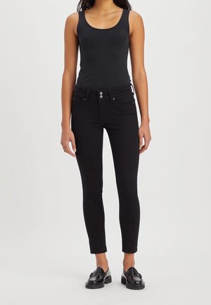 Skinny-Farkut - black denim