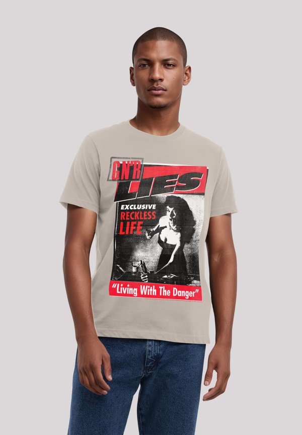 GUNS N' ROSES LIES - T-Shirt print - sand