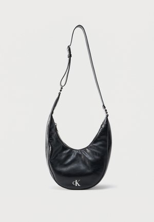 BUCKLE CONVERTIBLE SMALL HOBO - Kabelka - black
