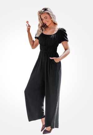 ELEGANT WITH PUFF SLEEVES - Combinaison - black