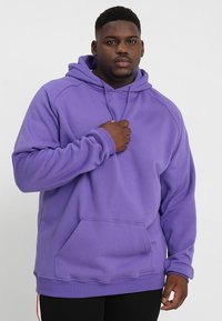 Urban Classics - BLANK HOODY - Džemperis su gobtuvu - ultra violet Miniatiūros vaizdas 1