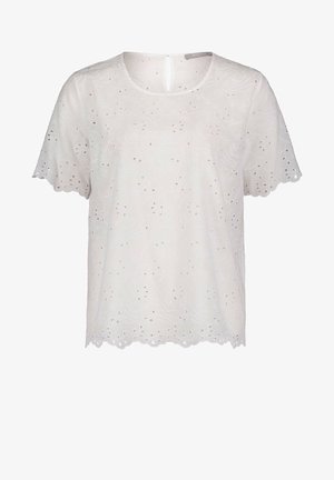 MIT STICKEREI - Blouse - weiß