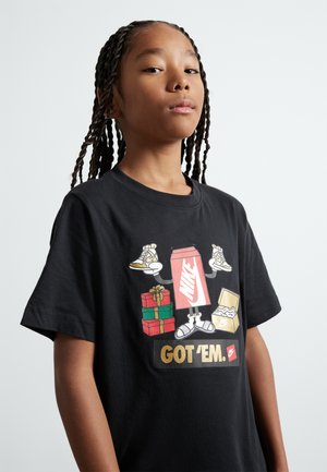 Nike Sportswear TEE BOXY GOT EM UNISEX - Camiseta estampada - black