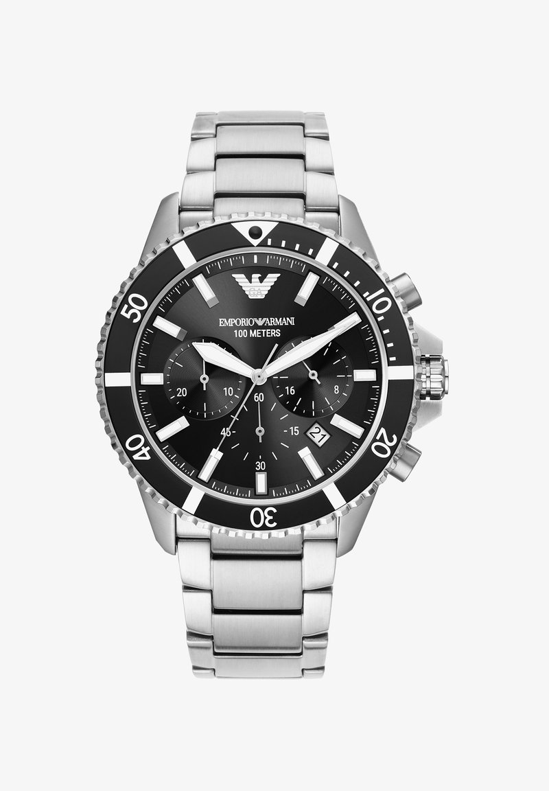Emporio Armani DIVER - Cronógrafo - silver-coloured