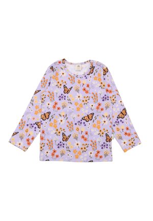 FLOWERS AND BUTTERFLIES - Long sleeved top - lilac