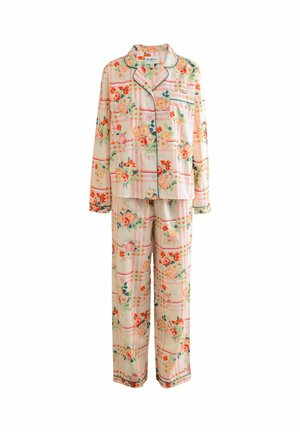 REGULAR FIT - BUTTON THROUGH SET - Pyjama set - pink check and stripe