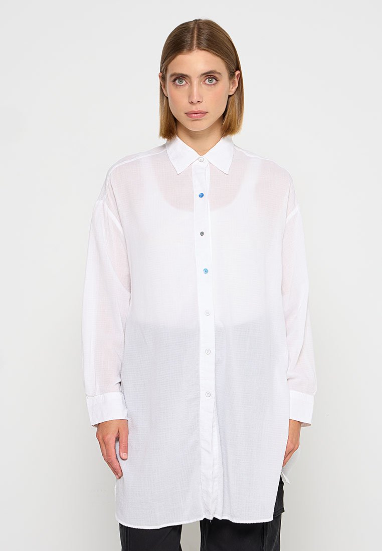 mavi Overhemdblouse wit mavi Overhemdblouse wit