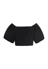 PUFFY STRAPLESS - Blouse - black
