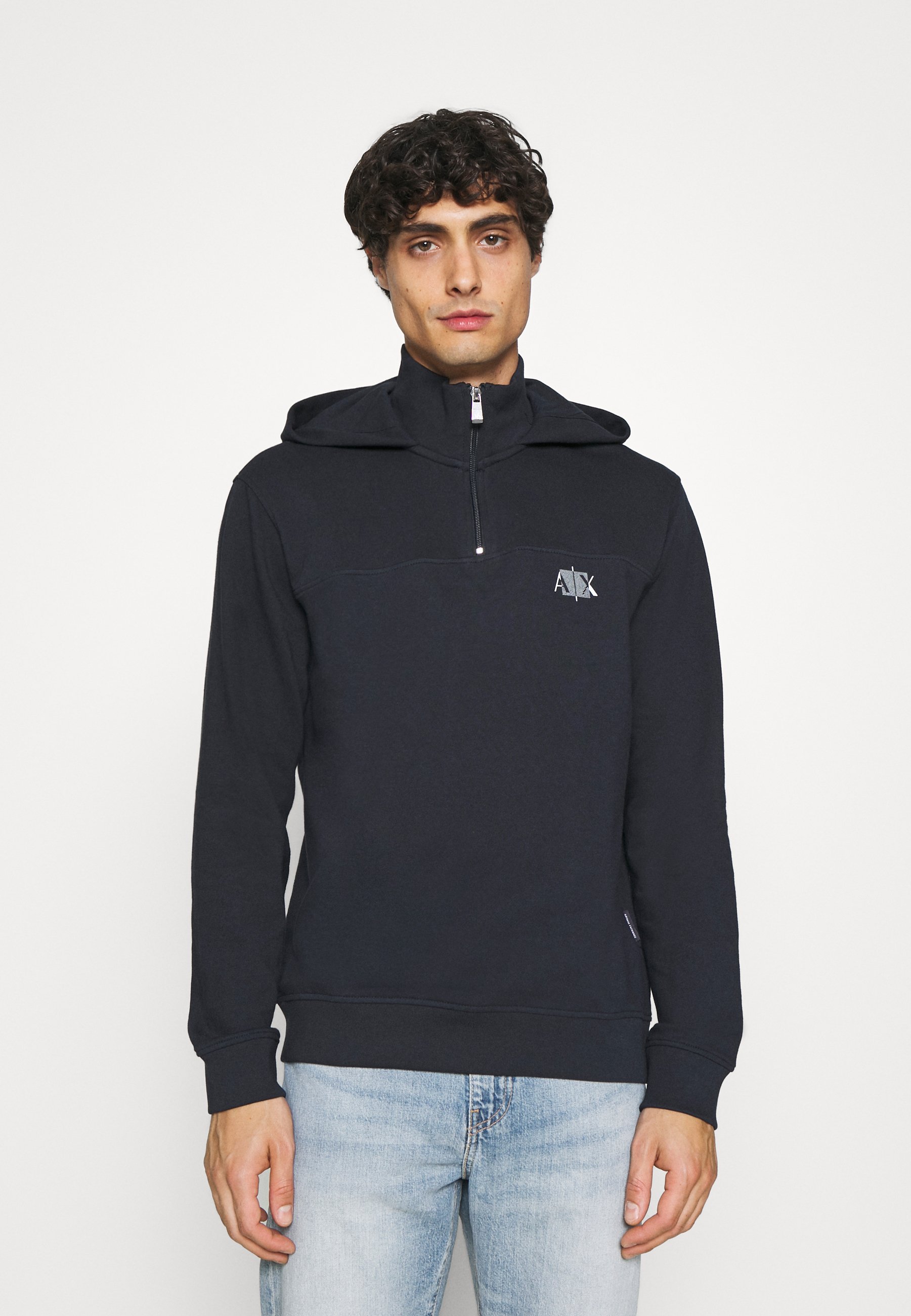 armani exchange hoodie black