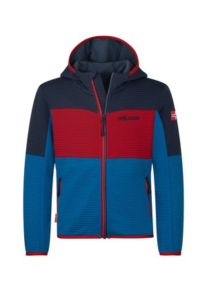TROLLKIDS, KIDS SOGNDAL JACKET XT UNISEX - Outdoor jacket - alpine blue/mystic blue/bright red