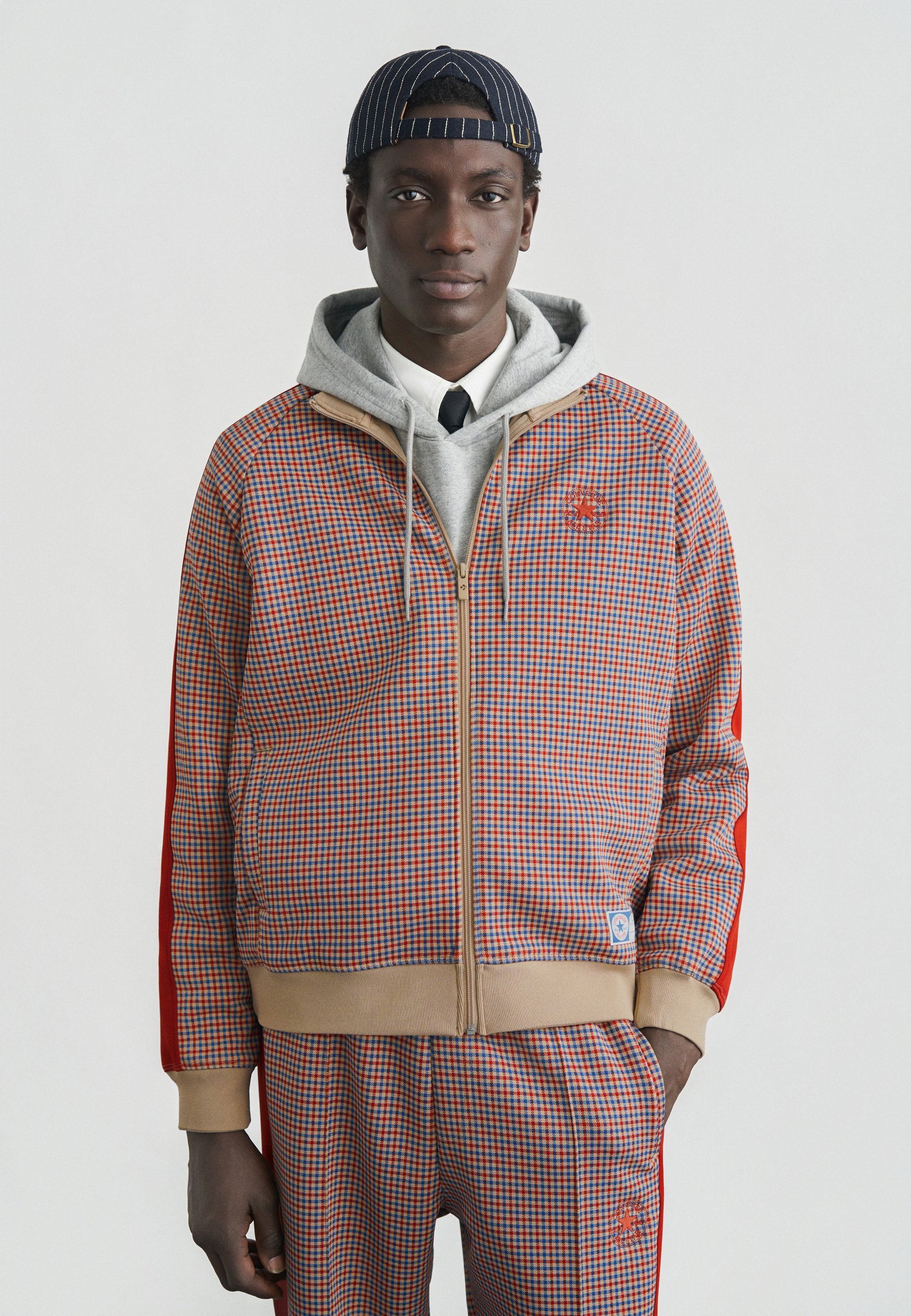 Converse RETRO CHUCK TRACK JACKET MINI CHECK - Zip-up sweatshirt