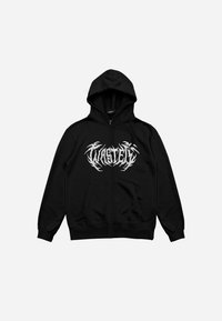 UNISEX AIM HOODIE ZIP - Sweat zippé - black/white