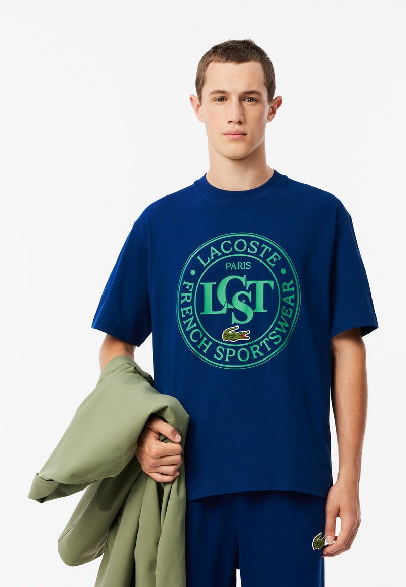 Lacoste Camiseta estampada - bleu hbm
