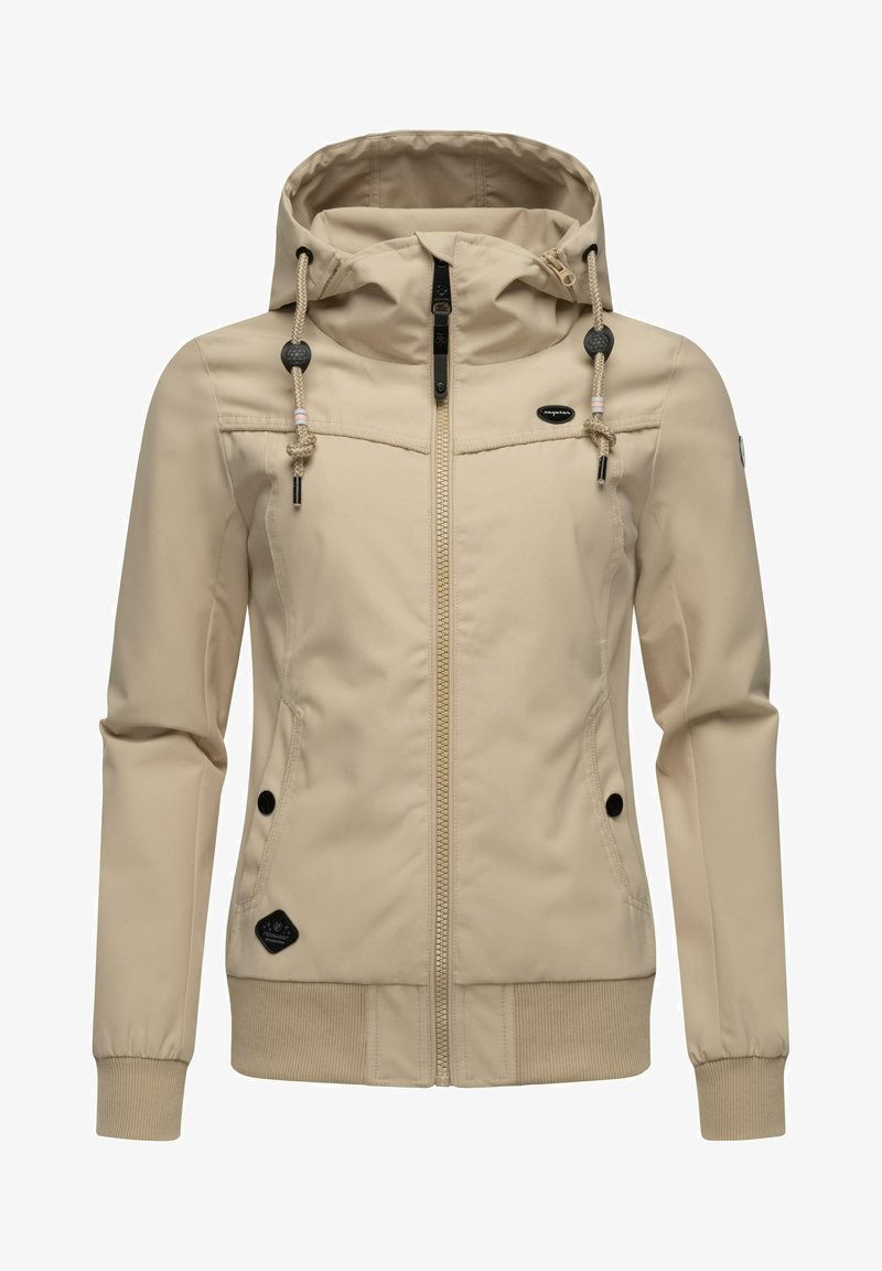 Beidzīgs, viegls beidžs jakas ar kapuci, ar rāvējslēdzēju un sānu kabatām. Ir melni akcenti un elastīgas aproces. Gluda, izturīga auduma.