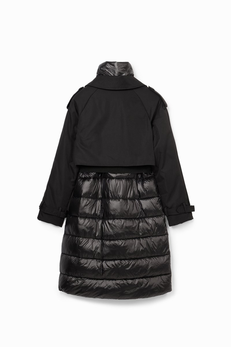 Black Abrigos Mujer Desigual Outlet Desigual ESTOCOLMO Abrigo De