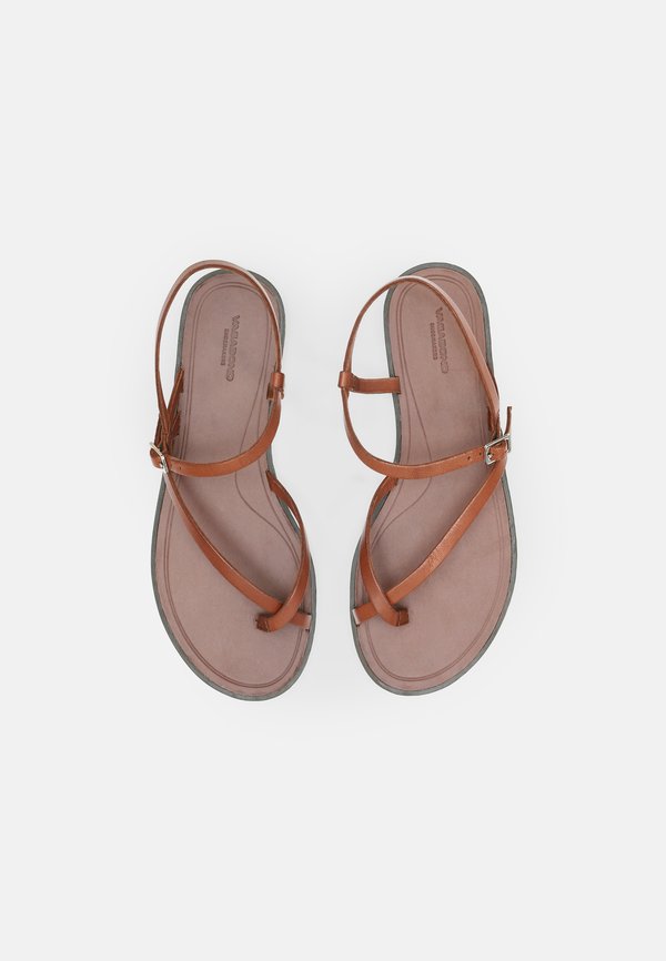 TIA 2.0 - T-bar sandals - cognac4