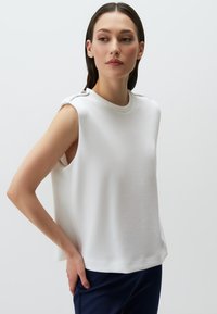 Jimmy Key SLEEVELESS CREW NECK  - Top - white