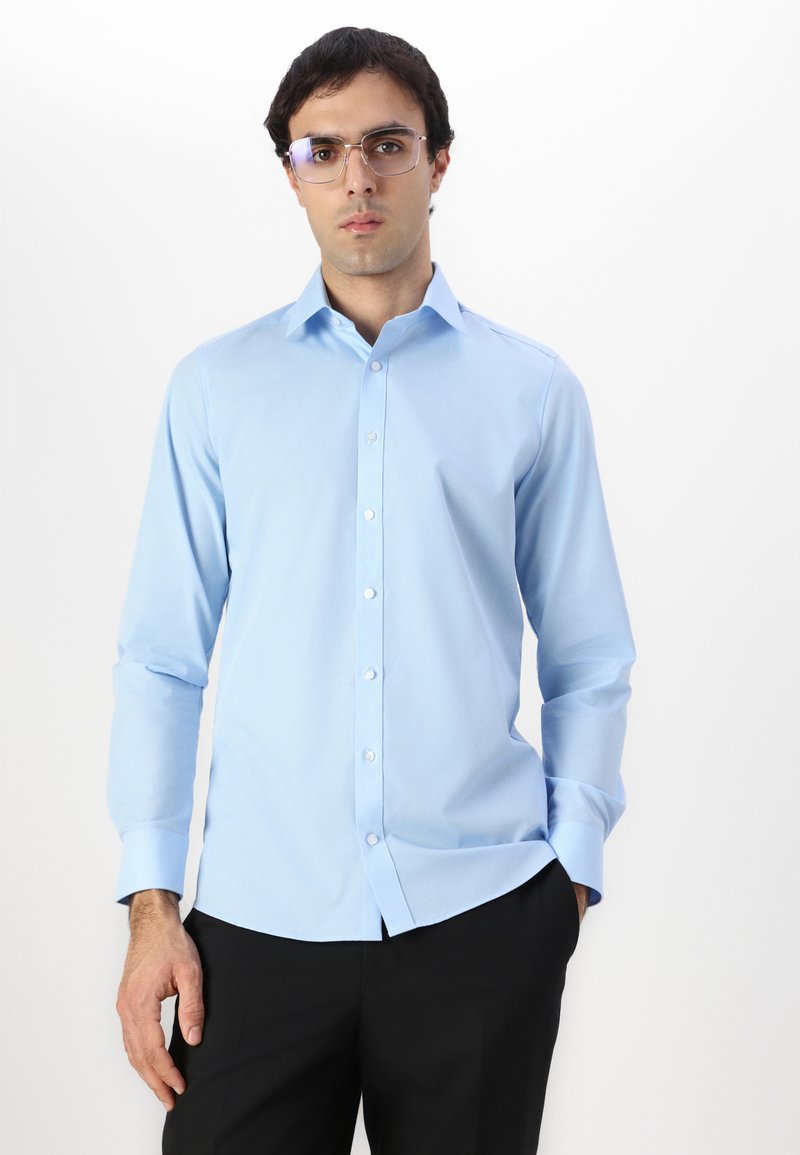 OLYMP BODY FIT - Formal shirt - blue/light blue - Zalando.co.uk