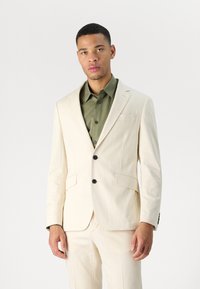 Hackett London STRETCH COTT - Blézerkabát - ecru white