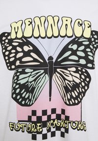 Mennace Maglietta a manica lunga - white