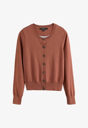 Next, Cardigan - chocolate brown blue