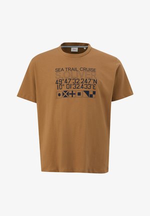 s.Oliver T-Shirt print - sandstein