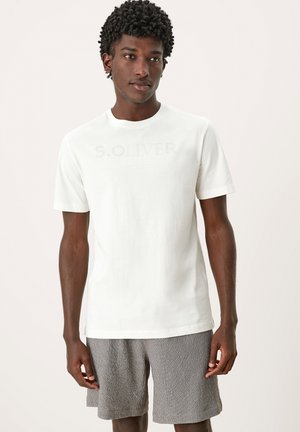 MIT FRONTPRINT - Print T-shirt - marshmallow placed