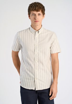 Lindbergh STRIPED OXFORD - Overhemd - ecru
